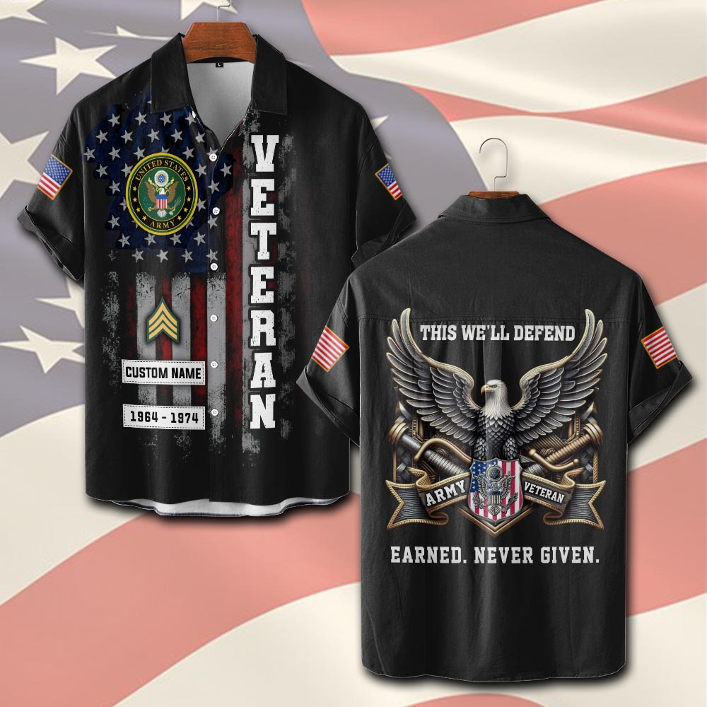 US Army – Short Sleeve Button Shirt