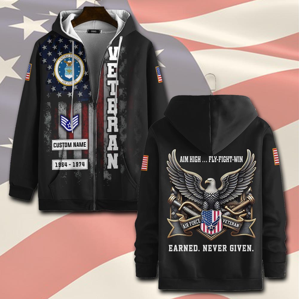 US Air Force – Zip Hoodie 2