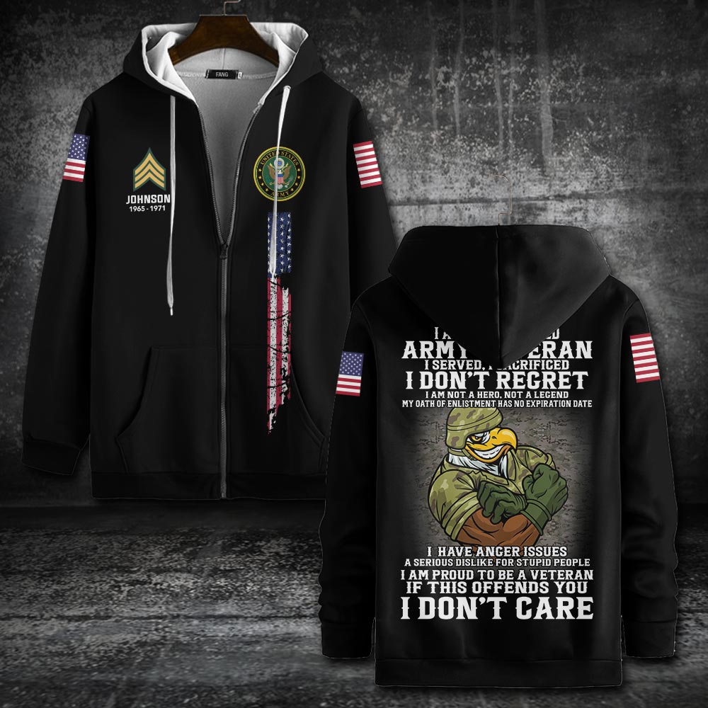 US Army – Zip Hoodie 4